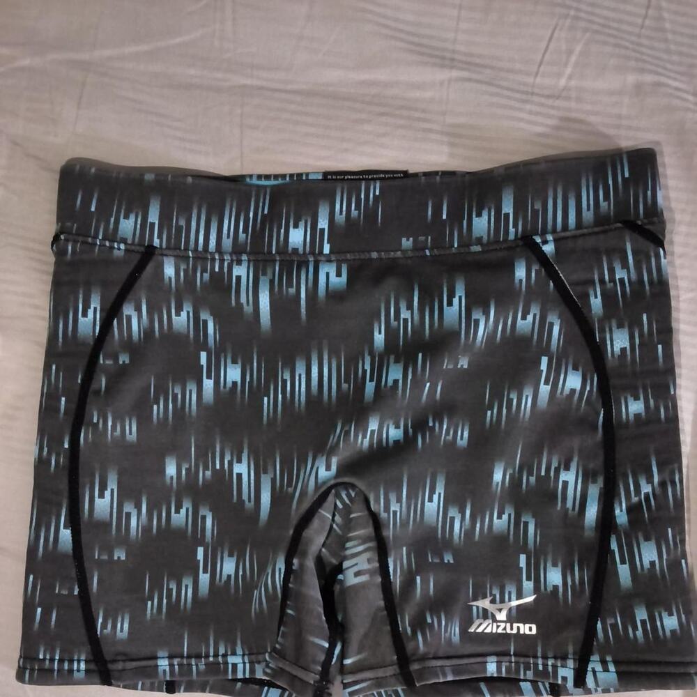 Mizuno black blue softball shorts